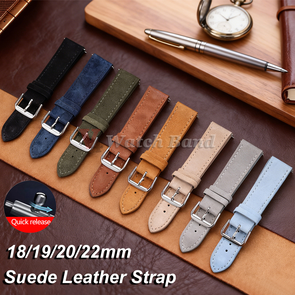 18/19/20/22mm Watch Band Genui - Suede Strap Watch บทวิจารณ์และราคา