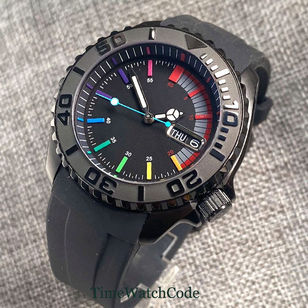 Tandorio 41mm 20ATM Diver Auto - Rubber Strap Diver บทวิจารณ์และราคา