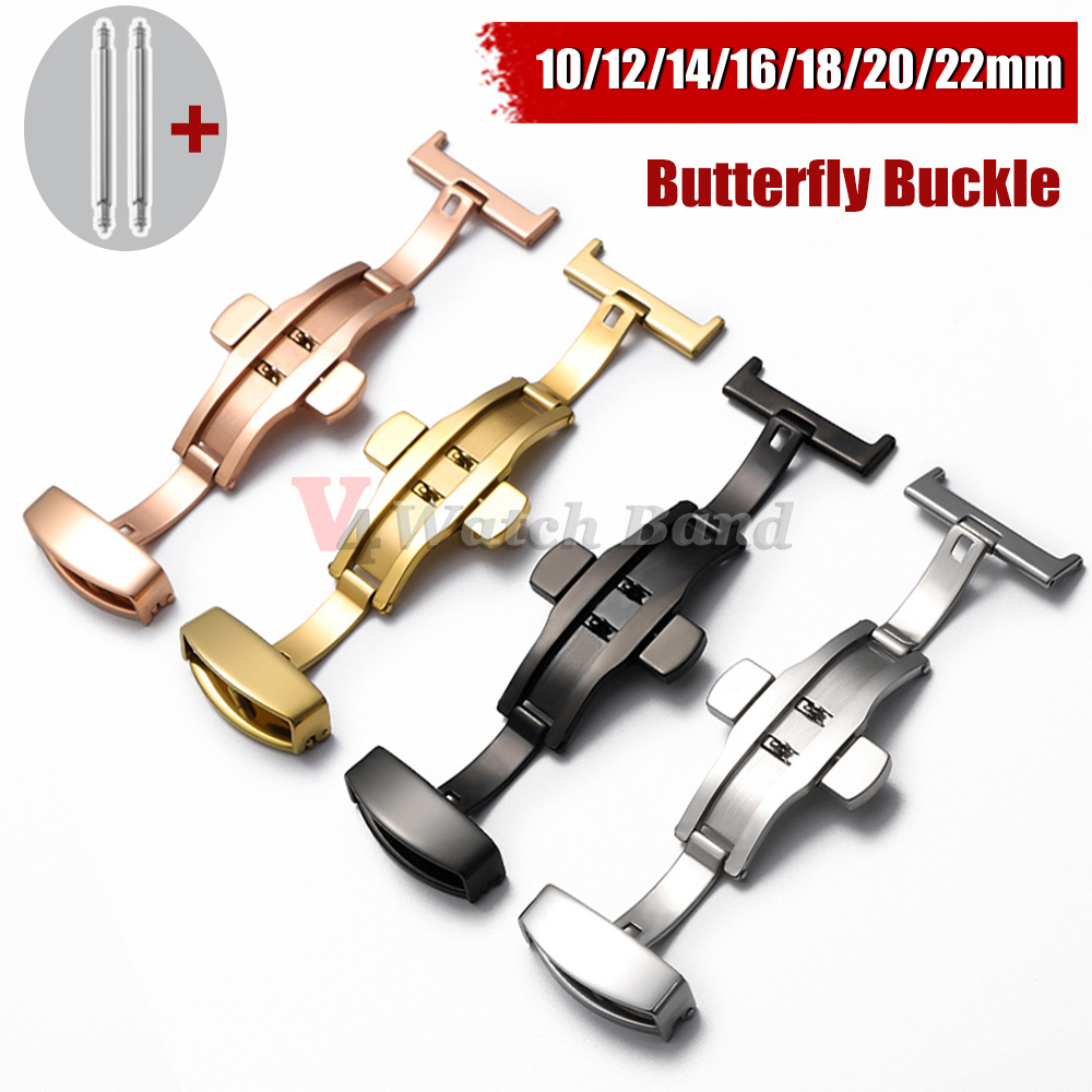 Stainless Steel Clasp Strap fo - Butterfly Clasp Deployant บทวิจารณ์และราคา