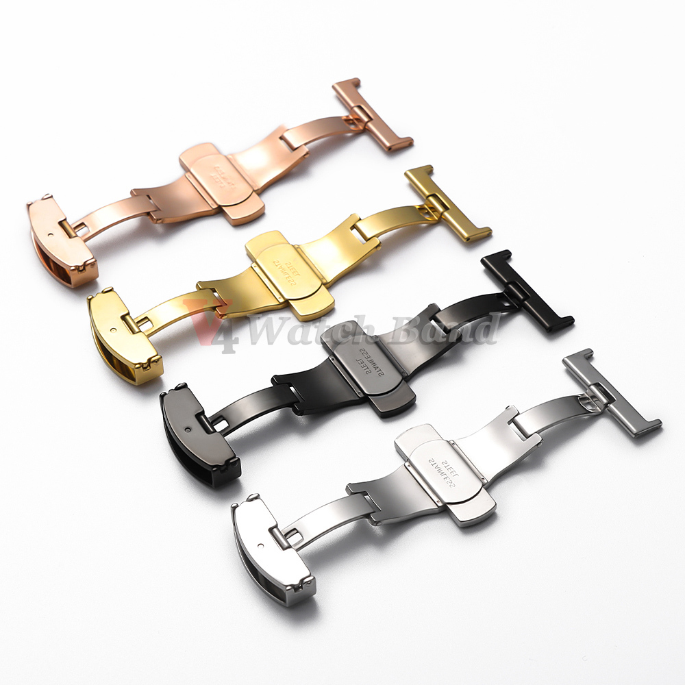 Stainless Steel Clasp Strap fo - Butterfly Clasp Deployant บทวิจารณ์และราคา