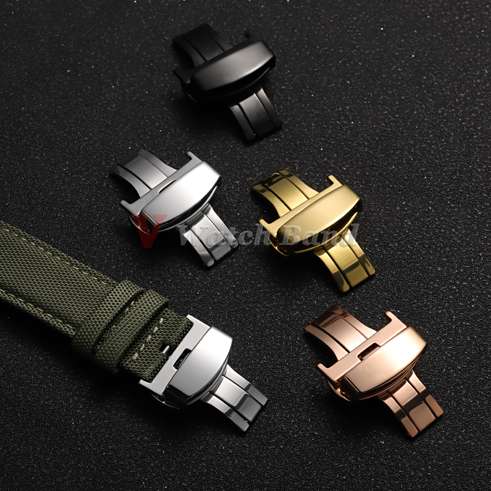 Stainless Steel Clasp Strap fo - Butterfly Clasp Deployant บทวิจารณ์และราคา