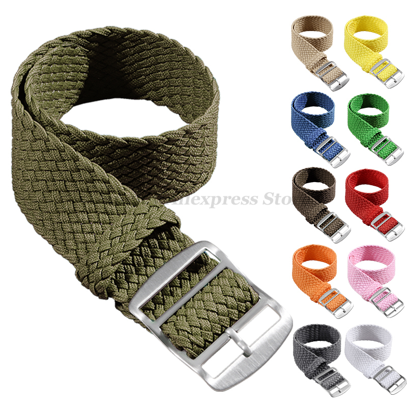Woven Nylon Strap For Perlon W - Nato Strap Nylon บทวิจารณ์และราคา