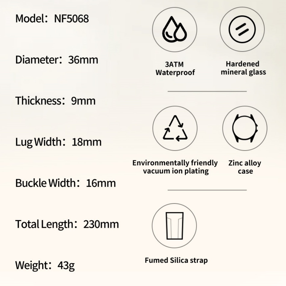New Style NAVIFORCE Women's Wa - Silicone Band Women บทวิจารณ์และราคา