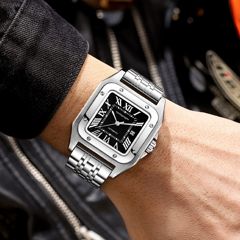 High-End Luxury Square Automat - Butterfly Clasp Deployant บทวิจารณ์และราคา