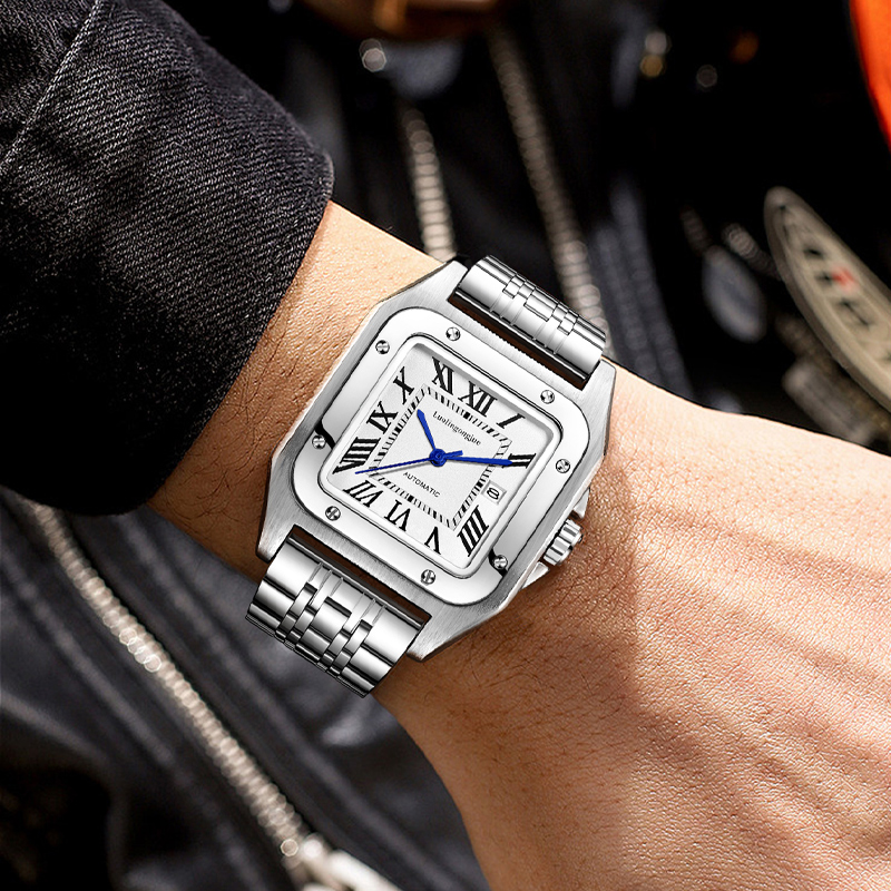 High-End Luxury Square Automat - Butterfly Clasp Deployant บทวิจารณ์และราคา