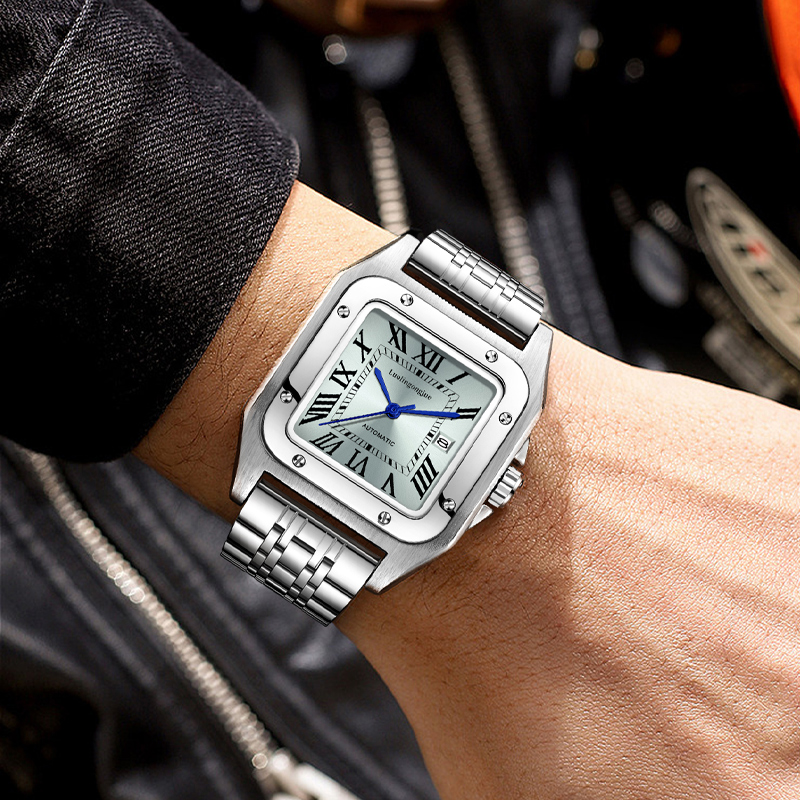 High-End Luxury Square Automat - Butterfly Clasp Deployant บทวิจารณ์และราคา