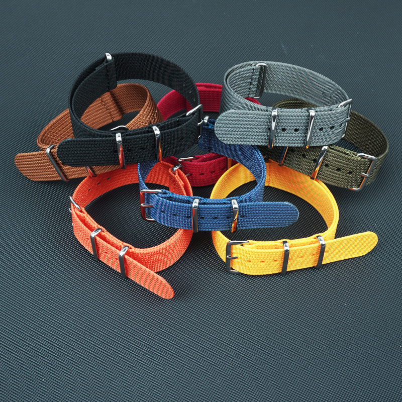 Ribbed Nylon Strap For Seiko M - Nato Strap Nylon บทวิจารณ์และราคา
