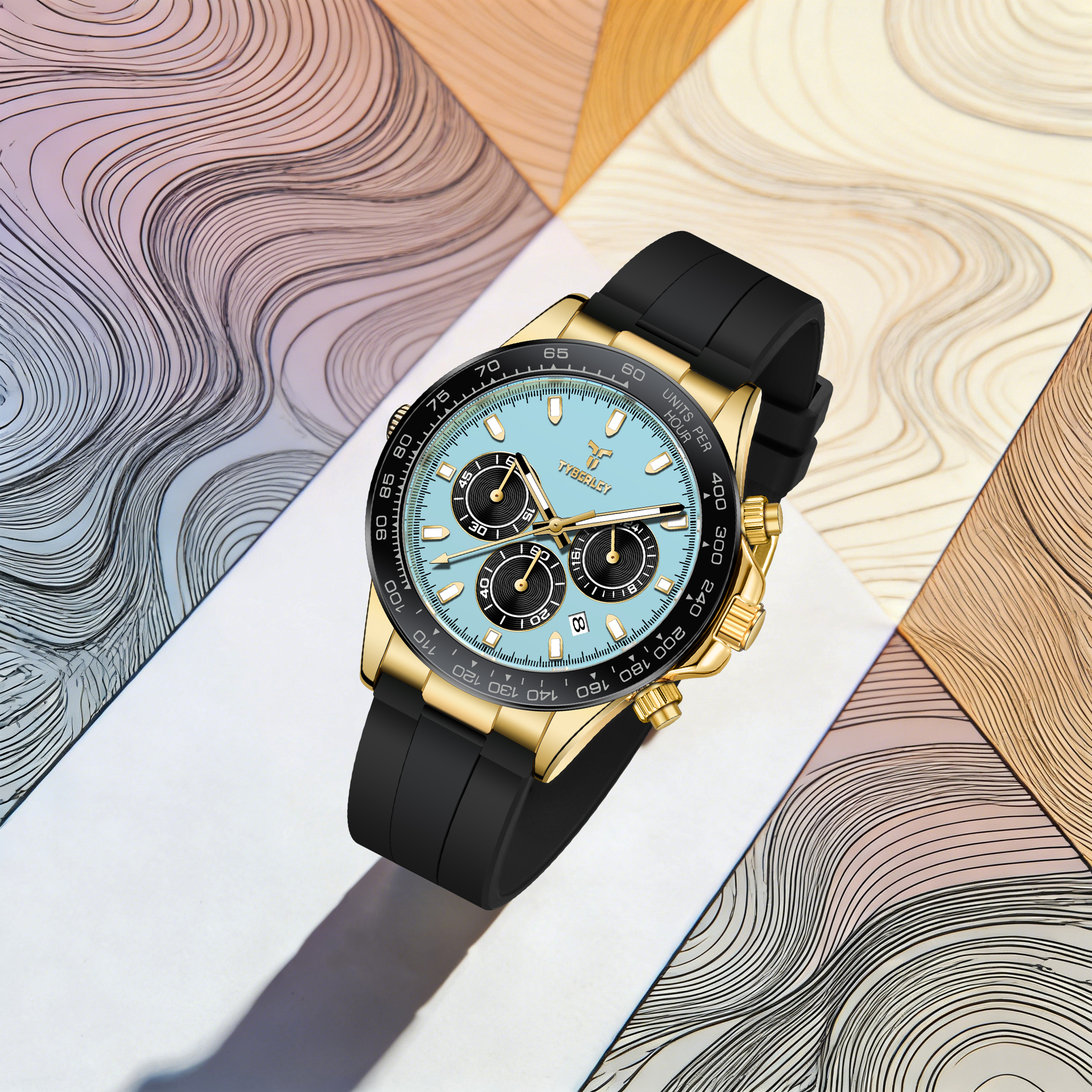 TYBERLEY Sophisticated Eleganc - Rubber Strap Diver บทวิจารณ์และราคา