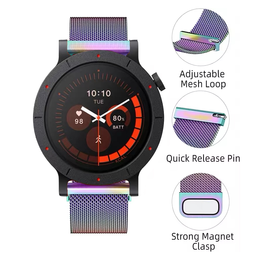 20/22mm Metal Milanese Loop Ba - Milanese Loop Magnetic บทวิจารณ์และราคา