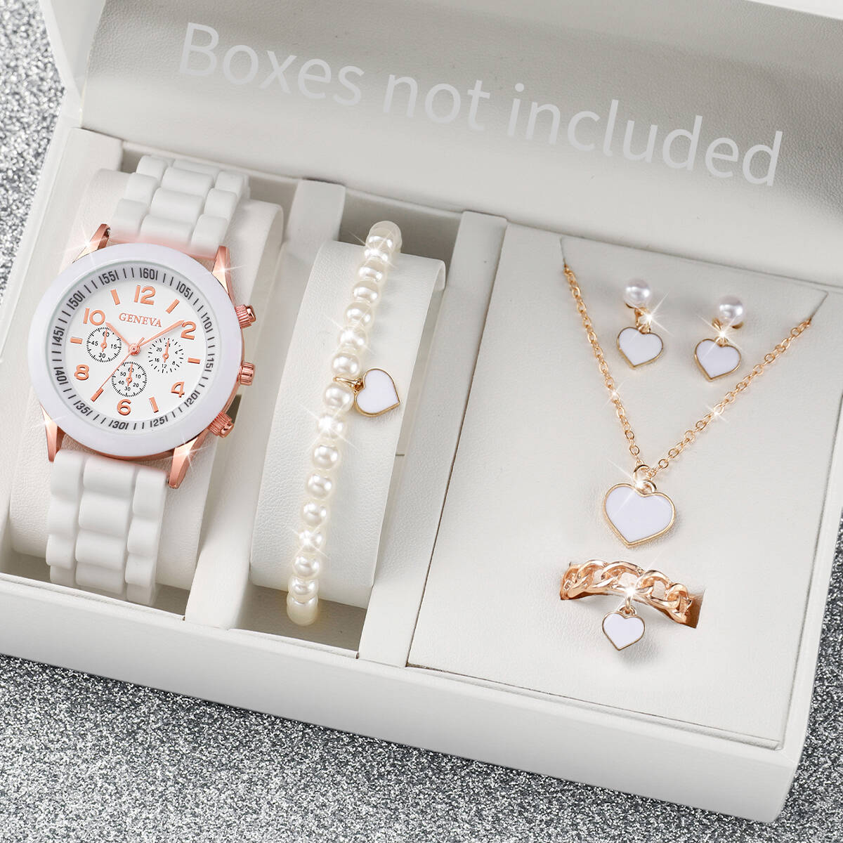 5/6PCS Fashion Women Watches J - Silicone Band Women บทวิจารณ์และราคา