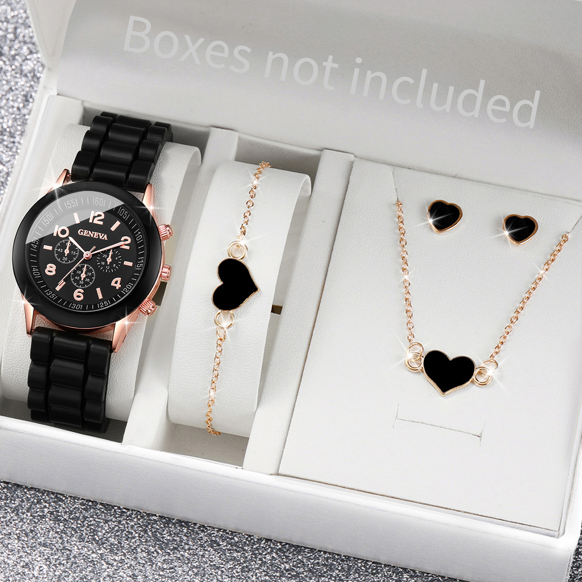 5/6PCS Fashion Women Watches J - Silicone Band Women บทวิจารณ์และราคา