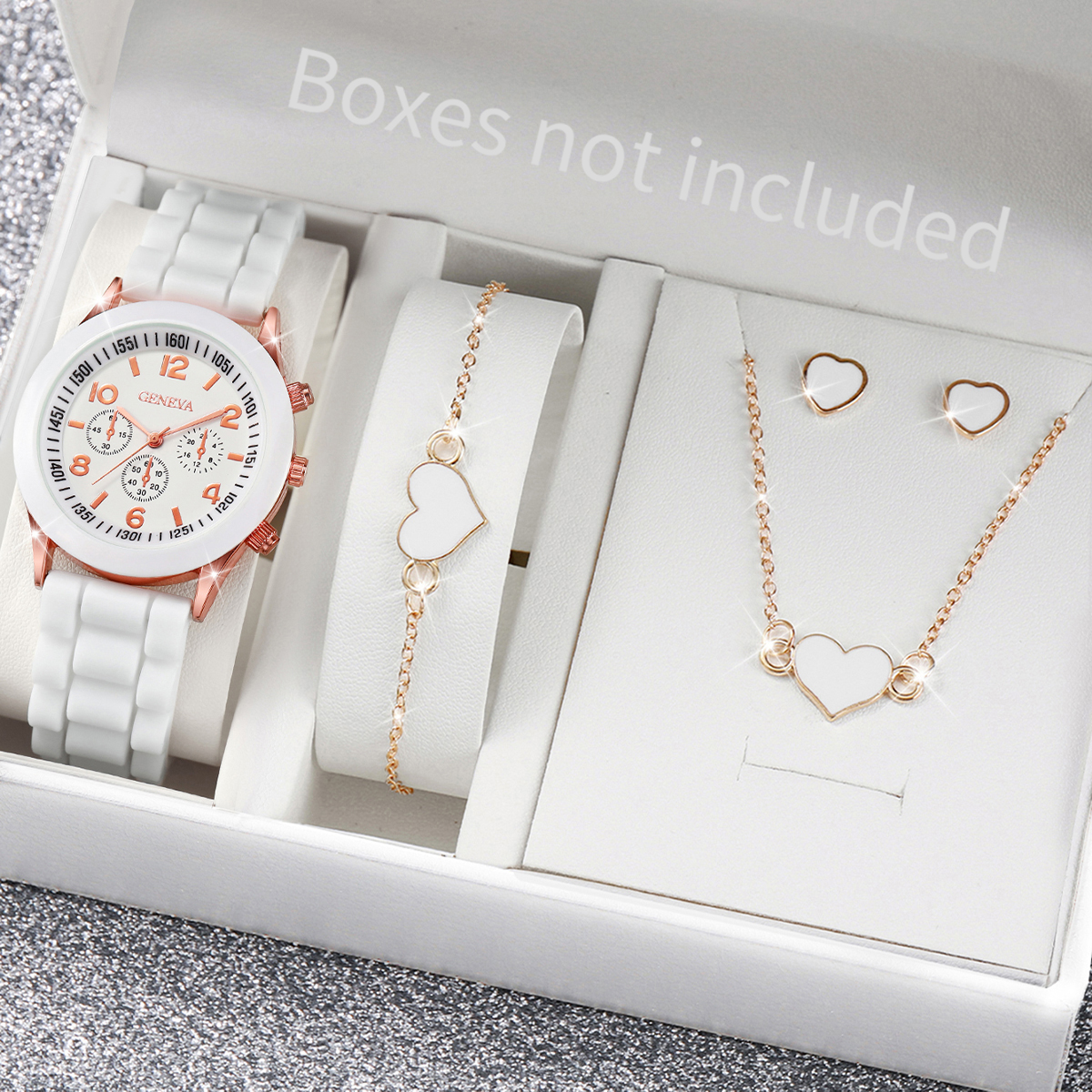 5/6PCS Fashion Women Watches J - Silicone Band Women บทวิจารณ์และราคา