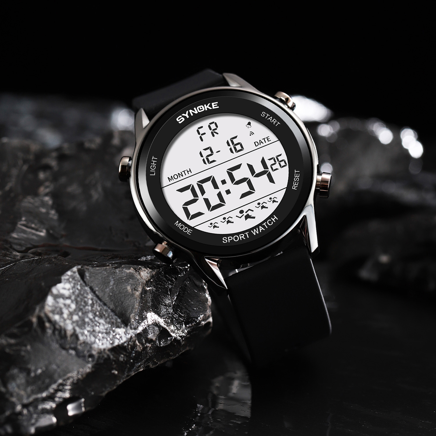 Digital Watches For Men Waterp - Rubber Strap Diver บทวิจารณ์และราคา