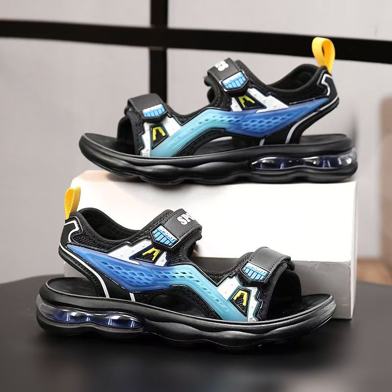 Children's Summer New Open Toe - Sport Loop Velcro บทวิจารณ์และราคา
