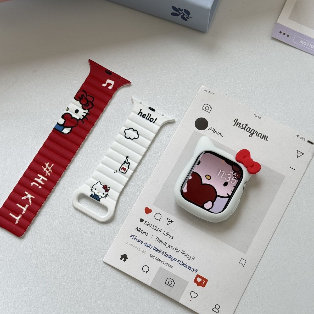 Anime Sanrio Hello Kitty Kurom - Silicone Band Women บทวิจารณ์และราคา