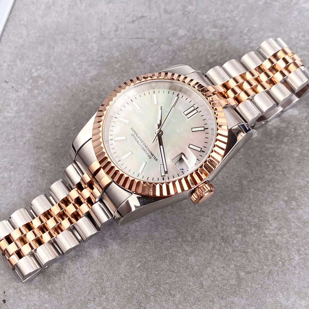 Customized two tone rose gold  - Stainless Bracelet Diver บทวิจารณ์และราคา