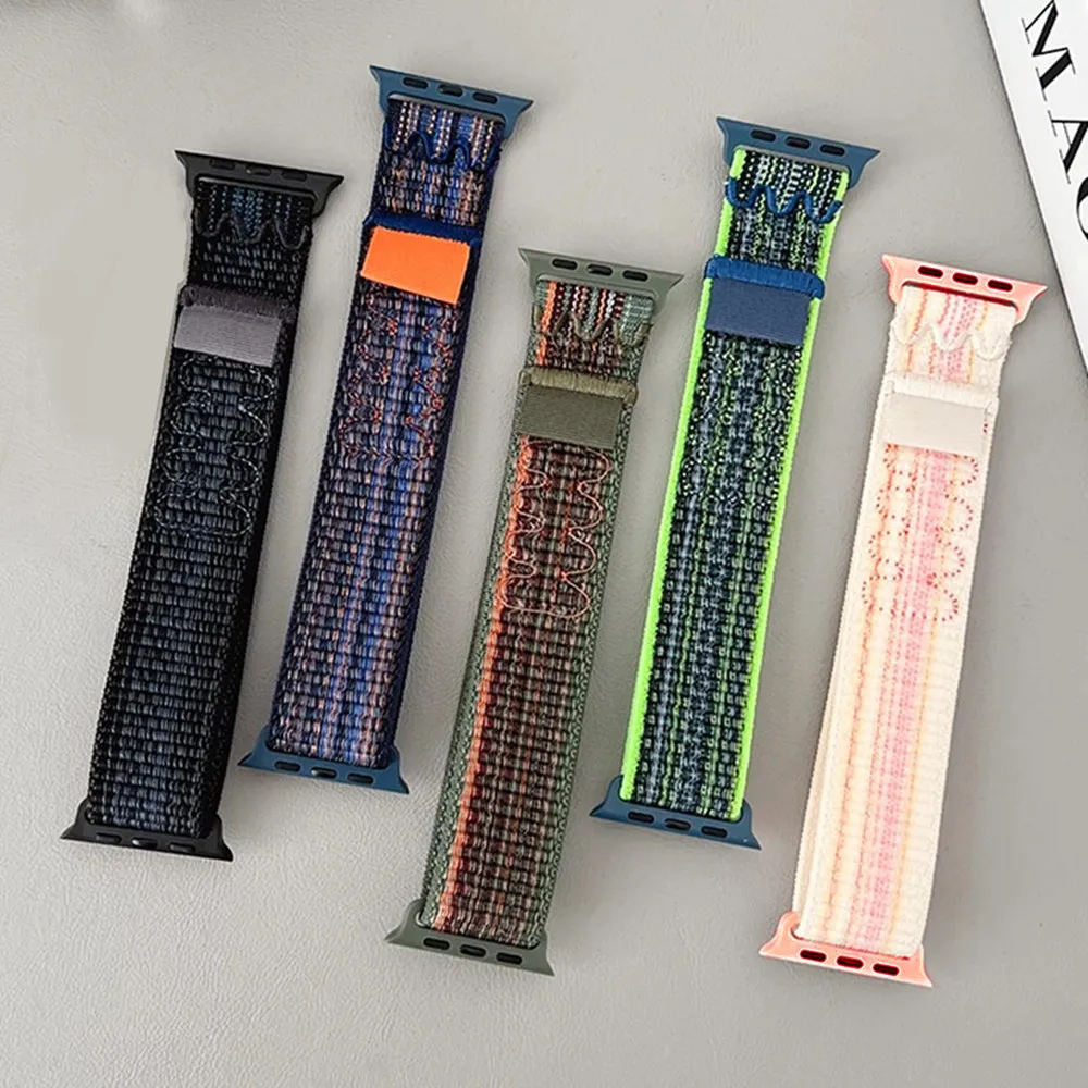 Nylon Sport Strap for Apple Wa - Sport Loop Velcro บทวิจารณ์และราคา