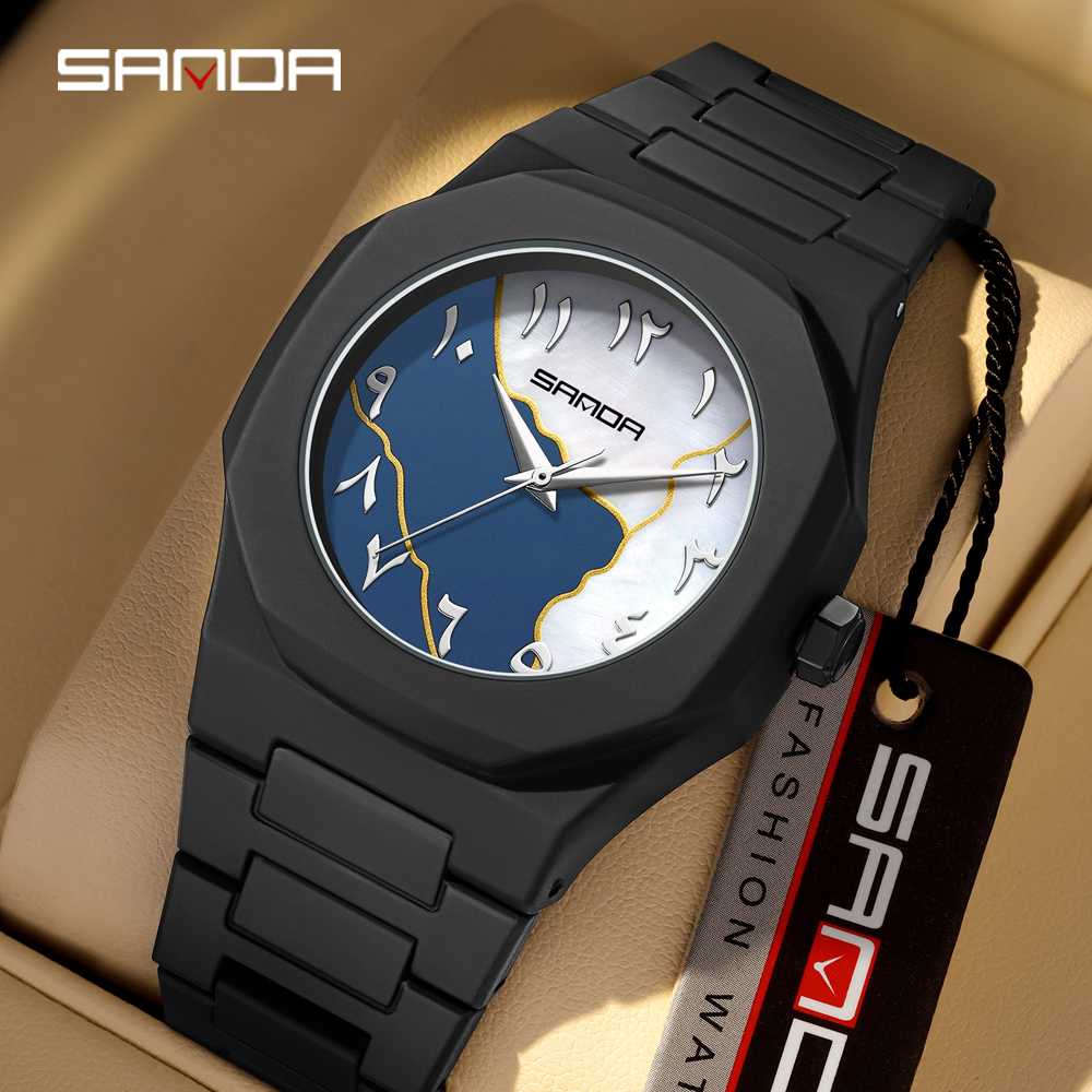 2025 SANDA Fashion Men's and W - Rubber Strap Diver บทวิจารณ์และราคา