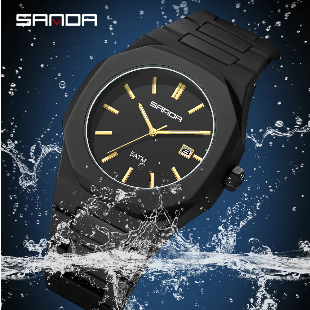 2025 SANDA Fashion Men's and W - Rubber Strap Diver บทวิจารณ์และราคา