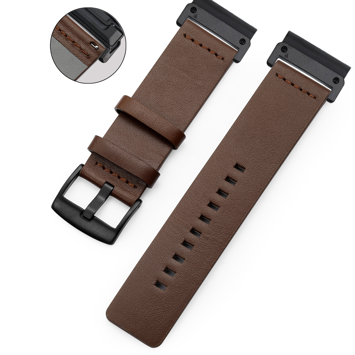 26mm 22mm Quick Fit Strap For  - Leather Strap Quick Release บทวิจารณ์และราคา