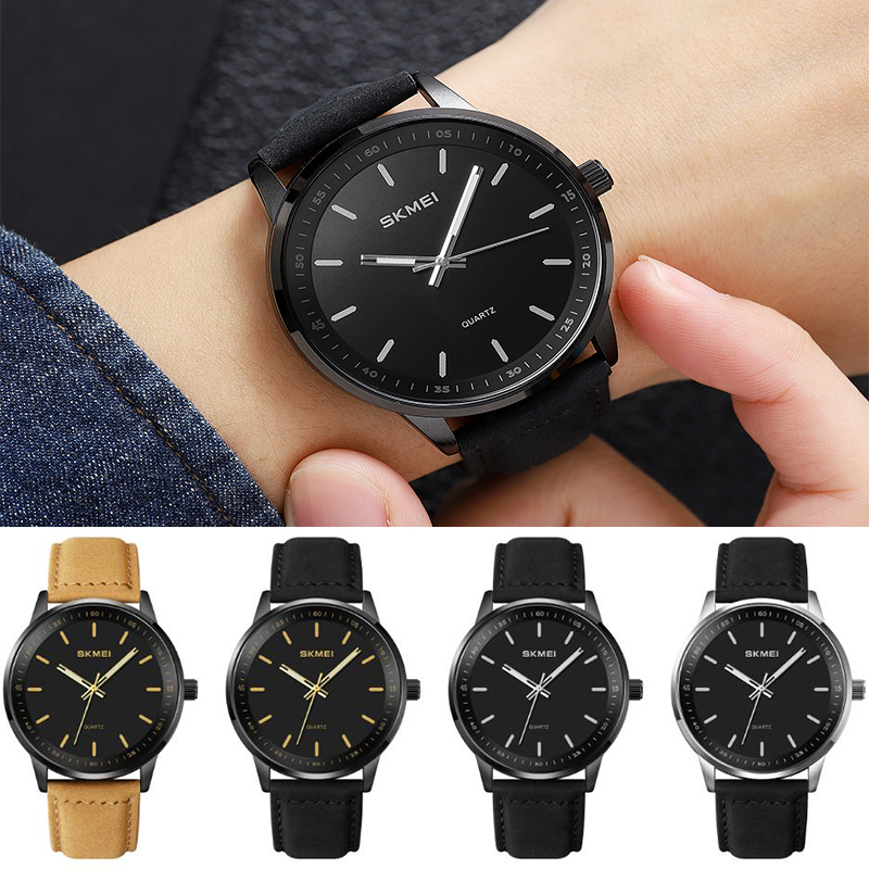 Skmei Original Brand Quartz Wa - Leather Watch Band Men บทวิจารณ์และราคา
