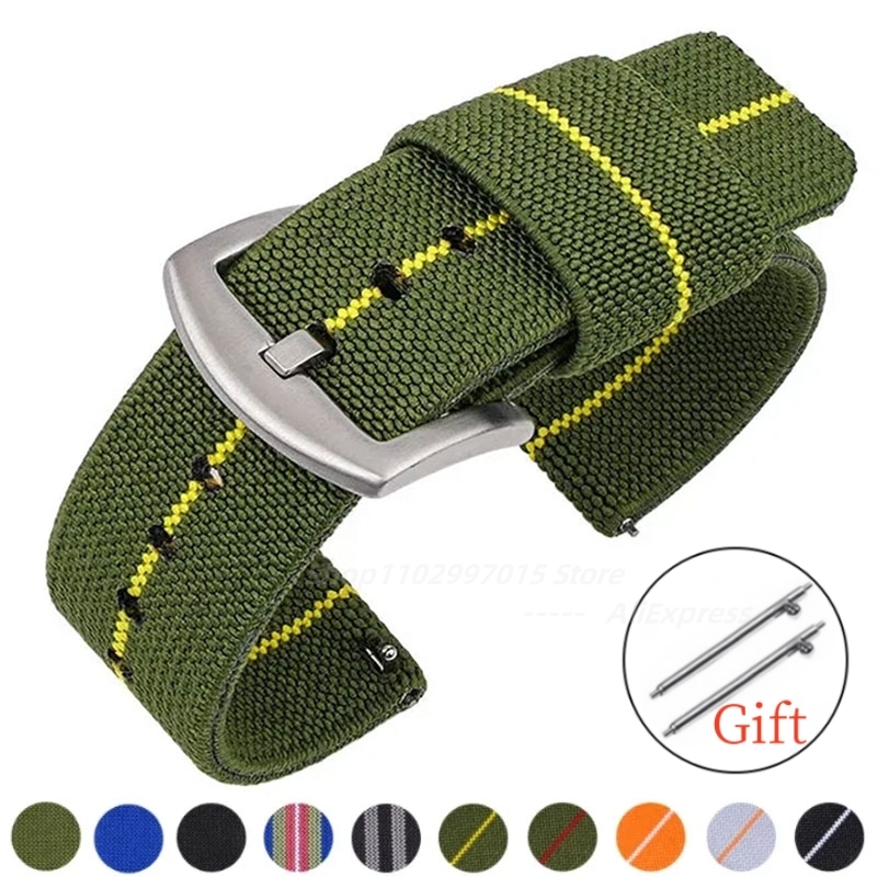 Nylon Watch Band 18mm 20mm 22m - Nato Strap Nylon บทวิจารณ์และราคา