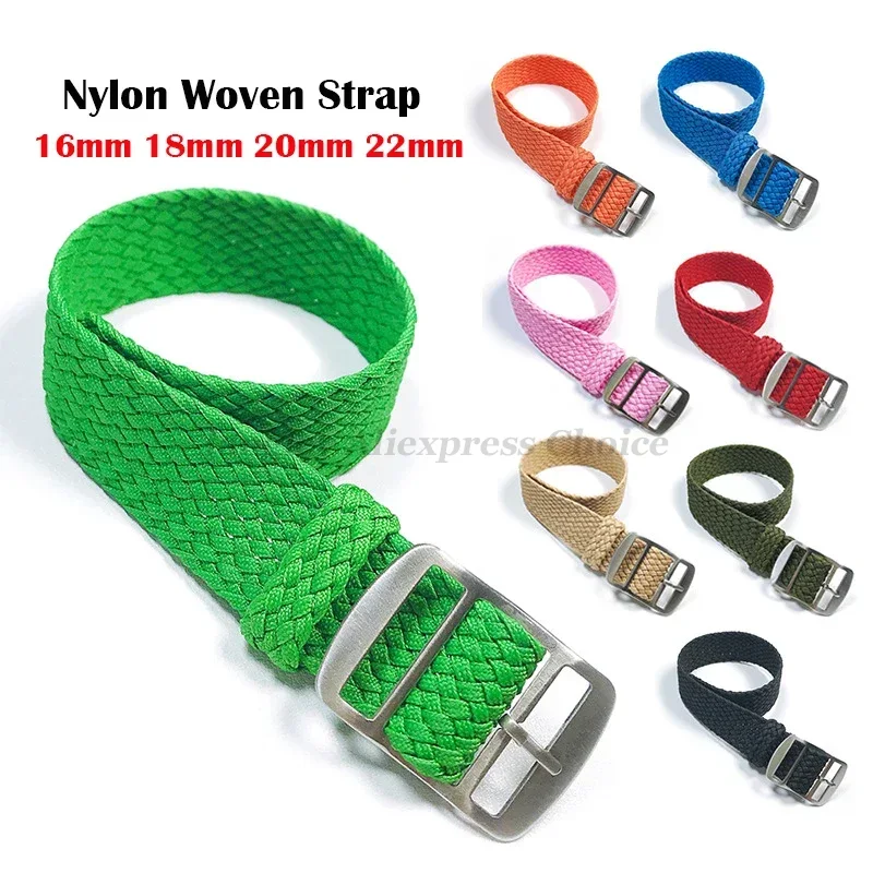 Fabric Woven Nylon Watch Band  - Perlon Strap Woven บทวิจารณ์และราคา