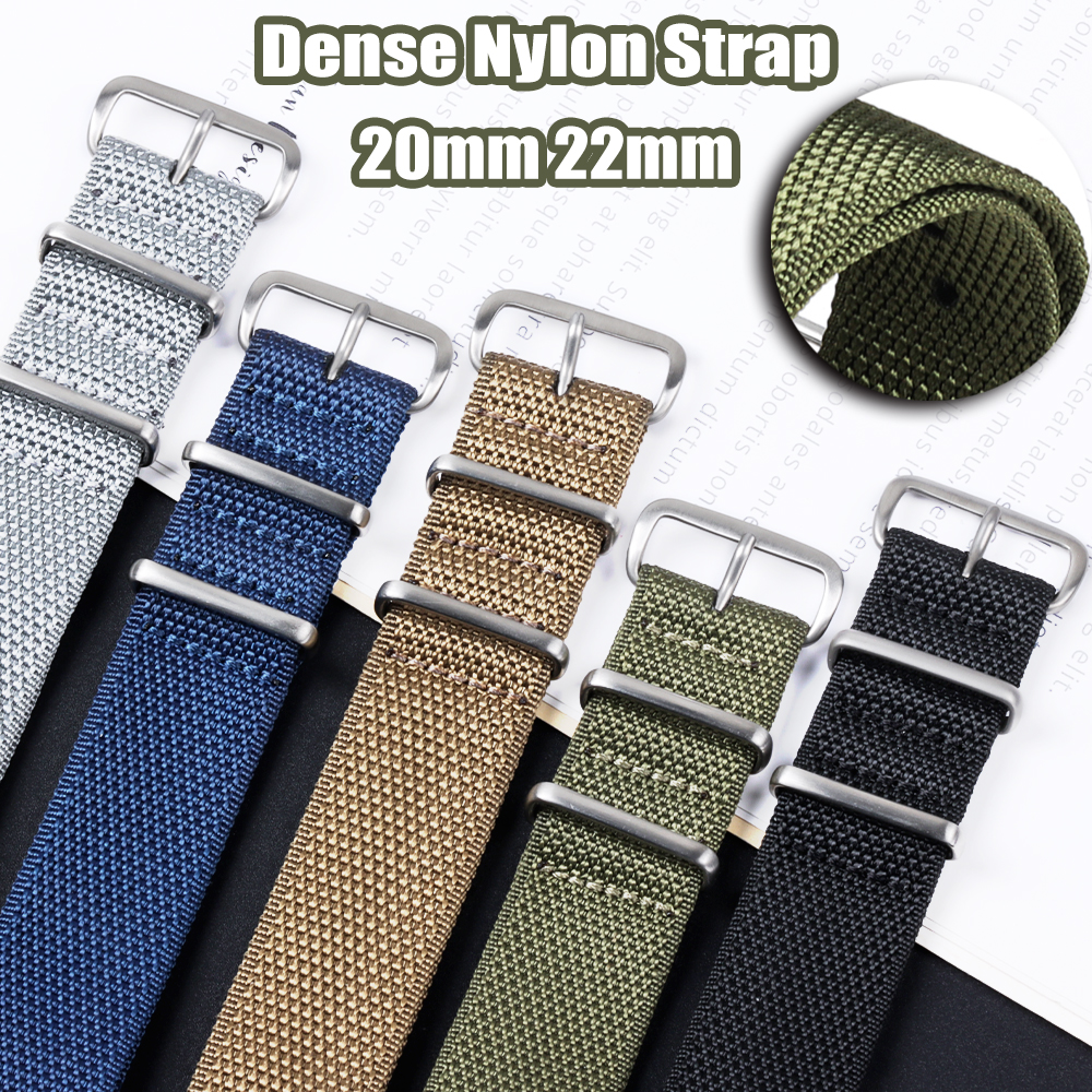 Dense Nylon Strap 20mm 22mm Wo - Perlon Strap Woven บทวิจารณ์และราคา