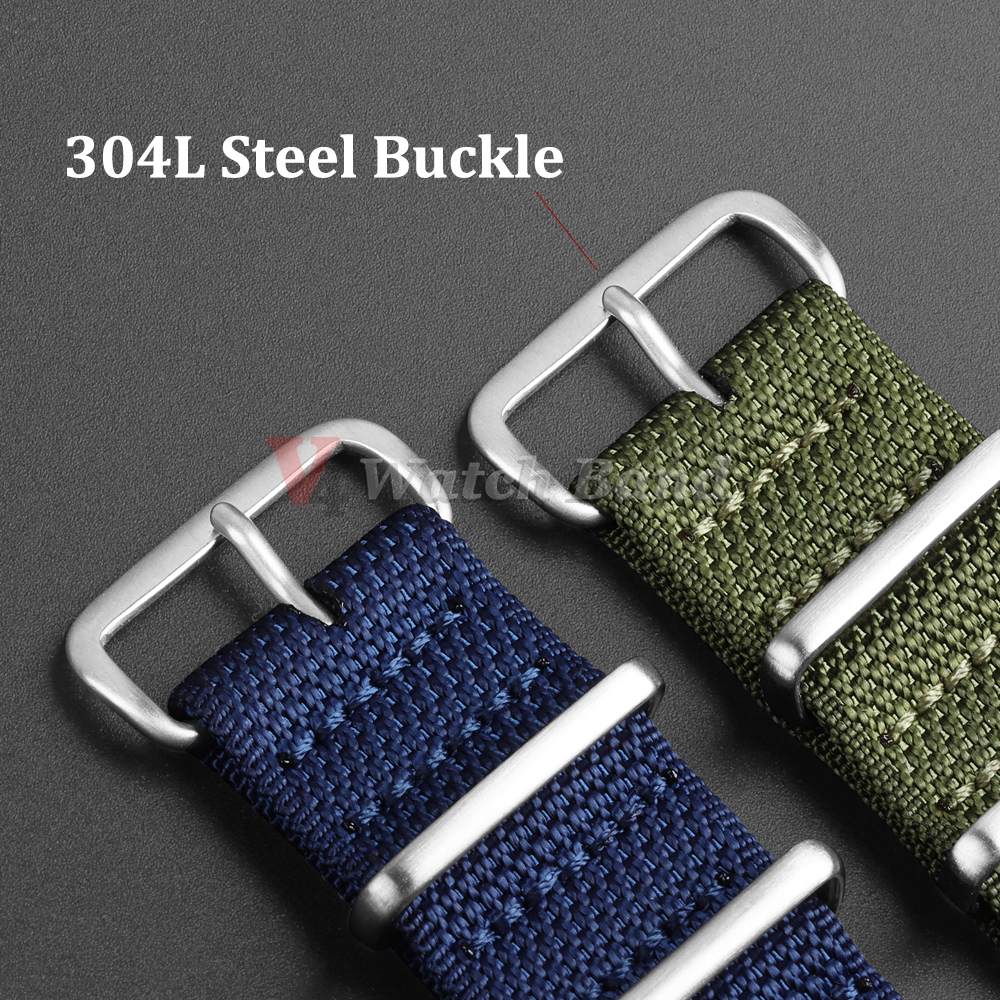 Dense Nylon Strap 20mm 22mm Wo - Perlon Strap Woven บทวิจารณ์และราคา