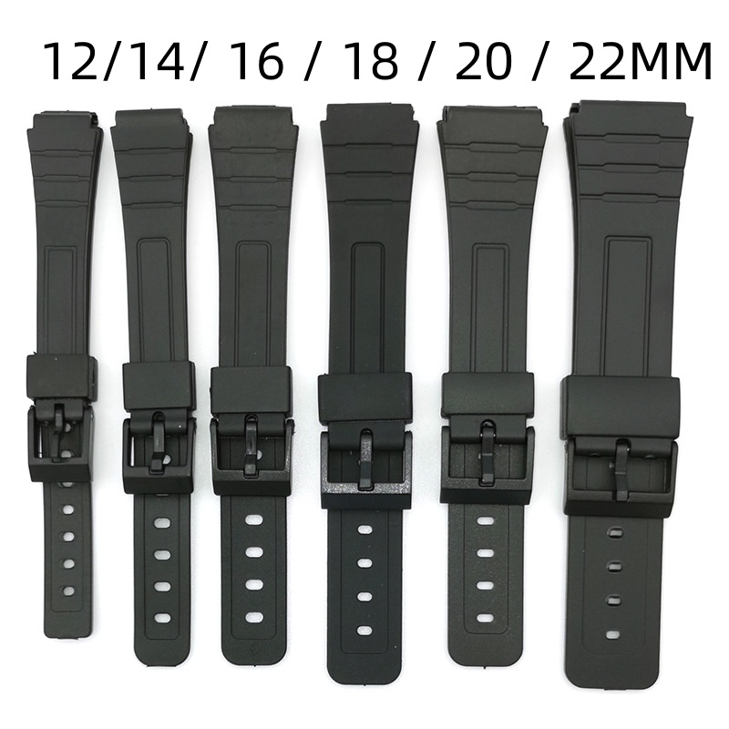 12 /14/16/18/20/22mm For CASIO - Rubber Strap Diver บทวิจารณ์และราคา